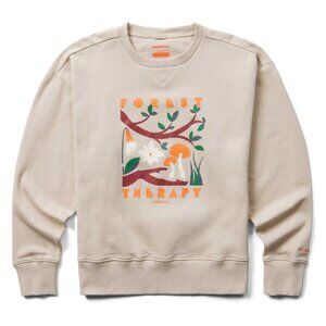 🆕 MERREL Forest Therapy Fleece Crewneck Oyster Grey Women's Size Large